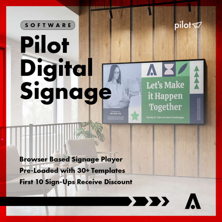 Introducing Pilot – simple digital signage from Axion Displays