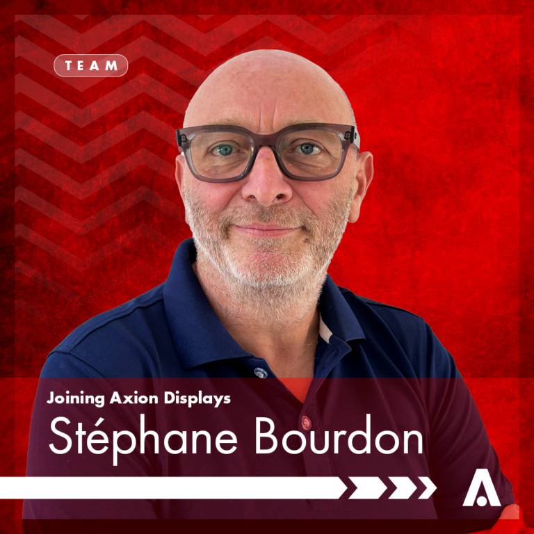 Stéphane Bourdon joins Axion Displays